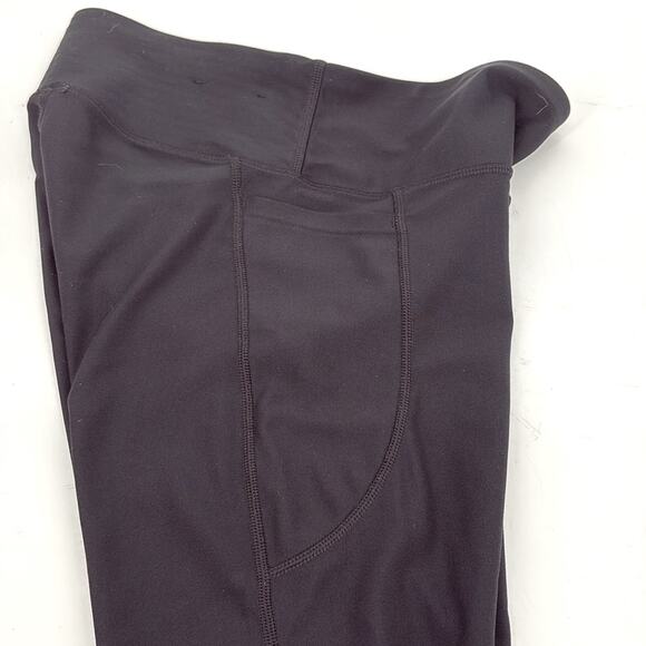 Under Armour Heatgear Women’s Black Cropped Compression Leggings Side Pocket M - Picture 3 of 11